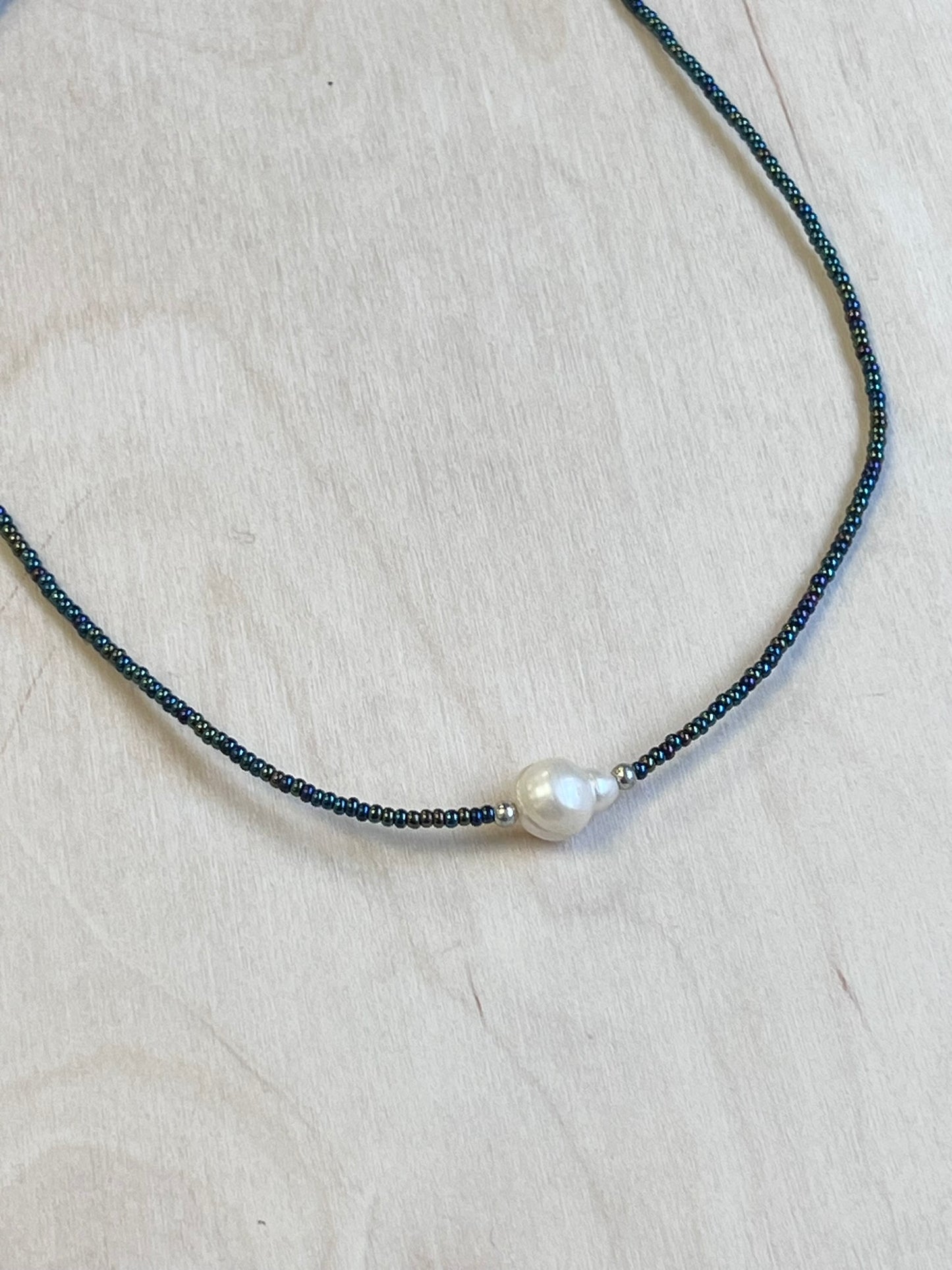 Beaded Saltwater Pearl Necklace