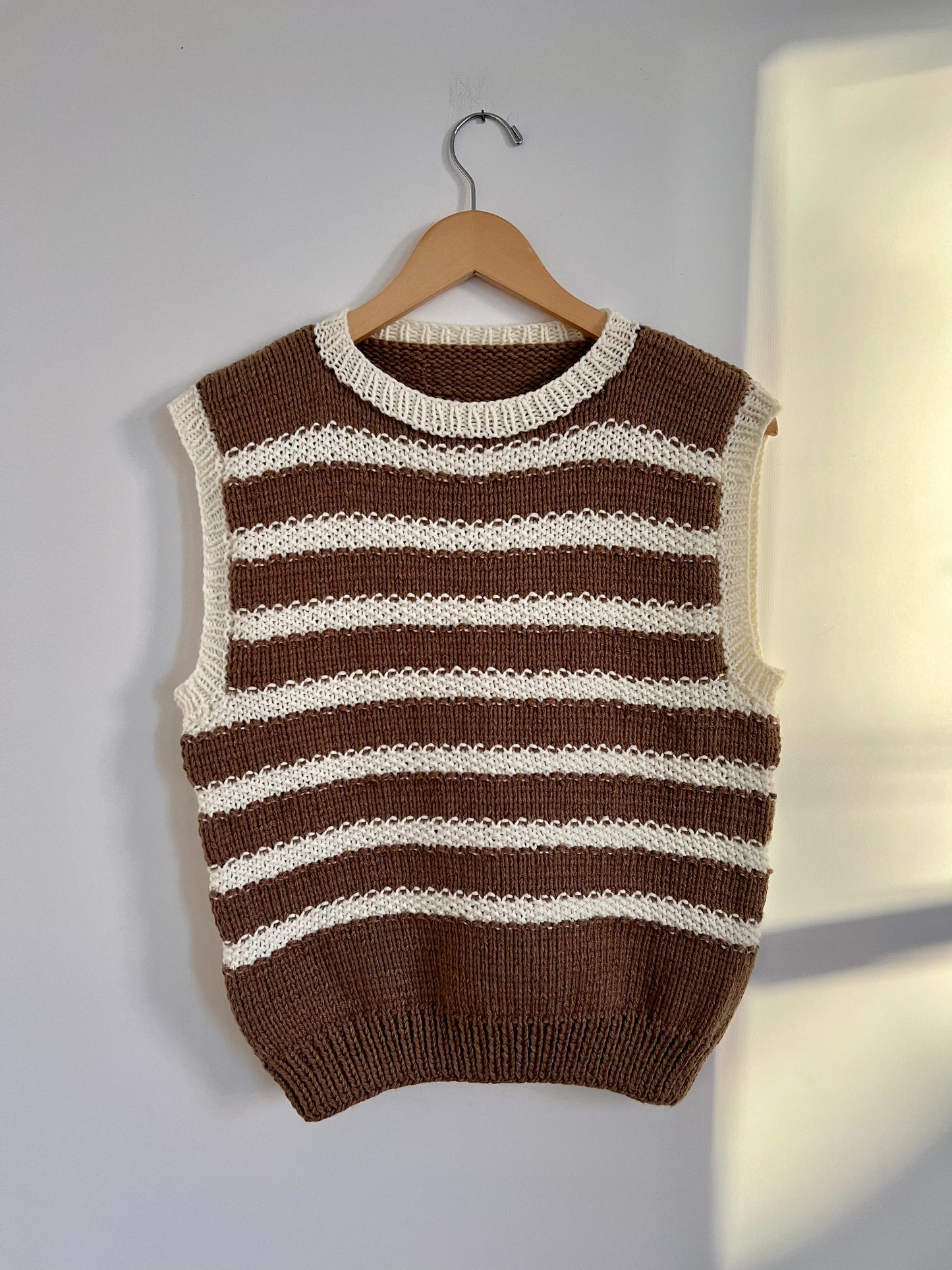 Hand knit vests by Upcycle