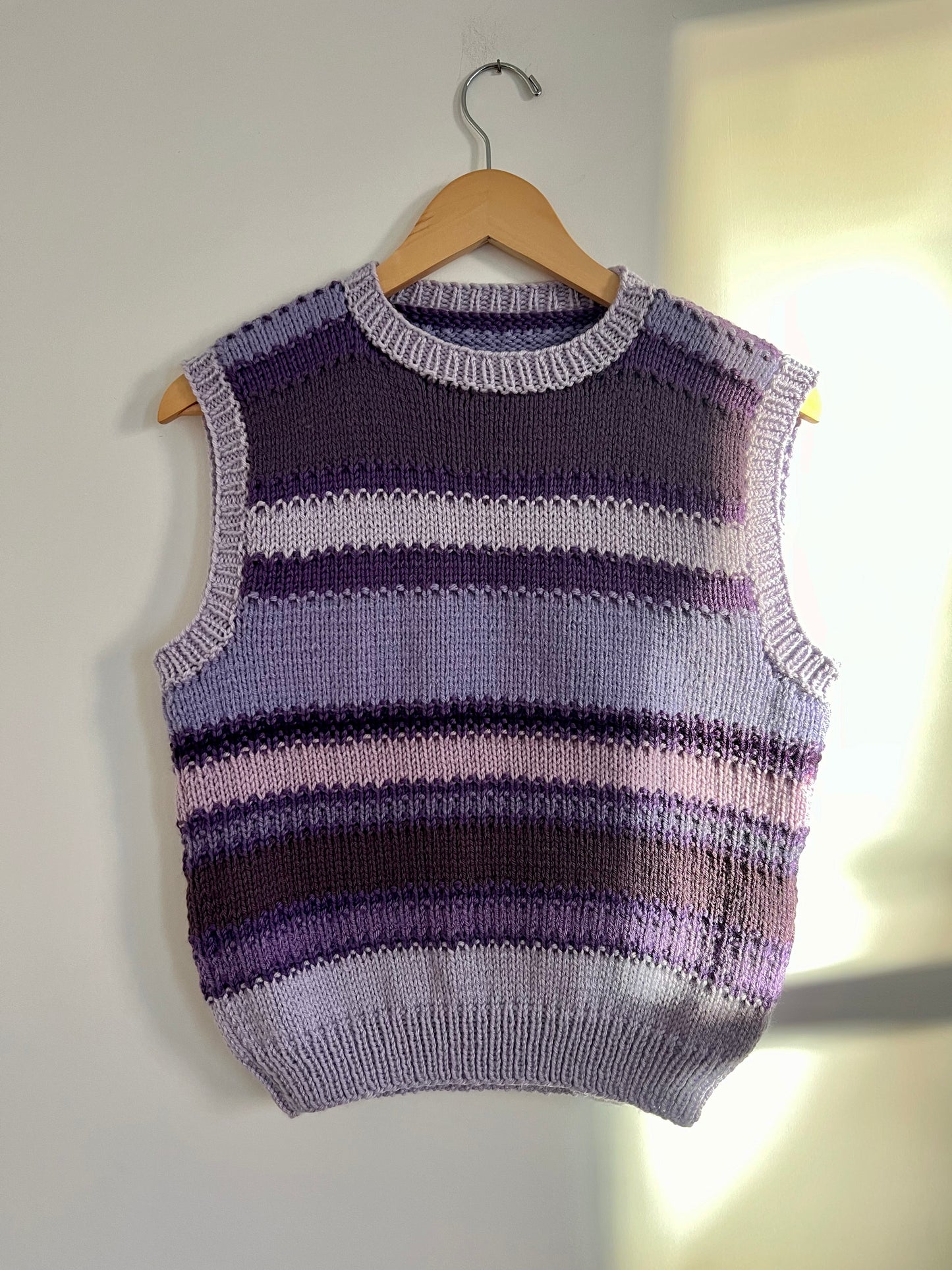 Hand knit vests by Upcycle