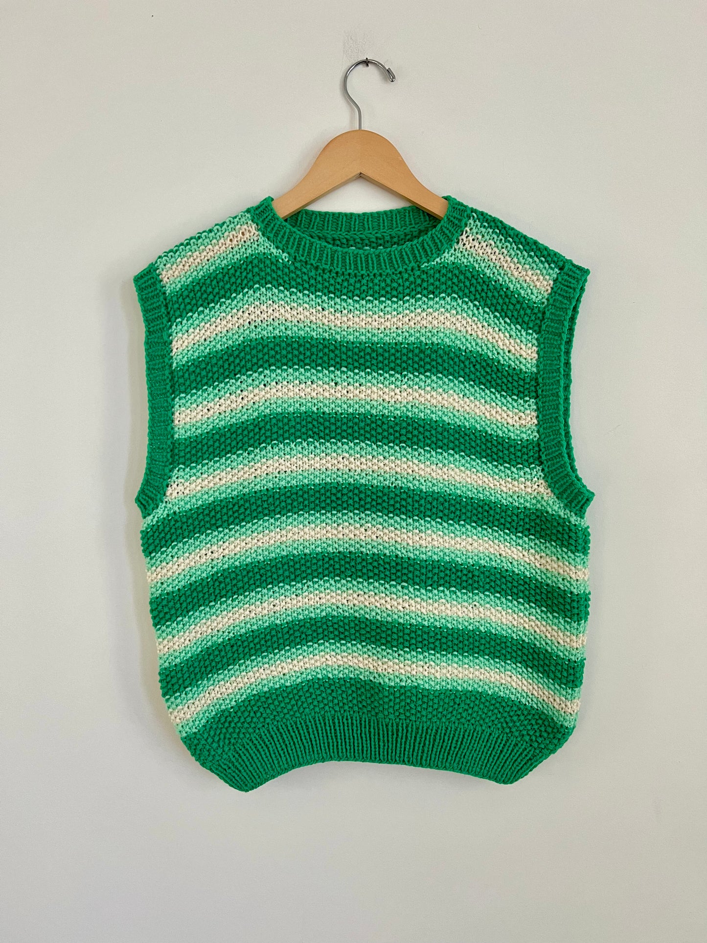 Hand knit vests by Upcycle