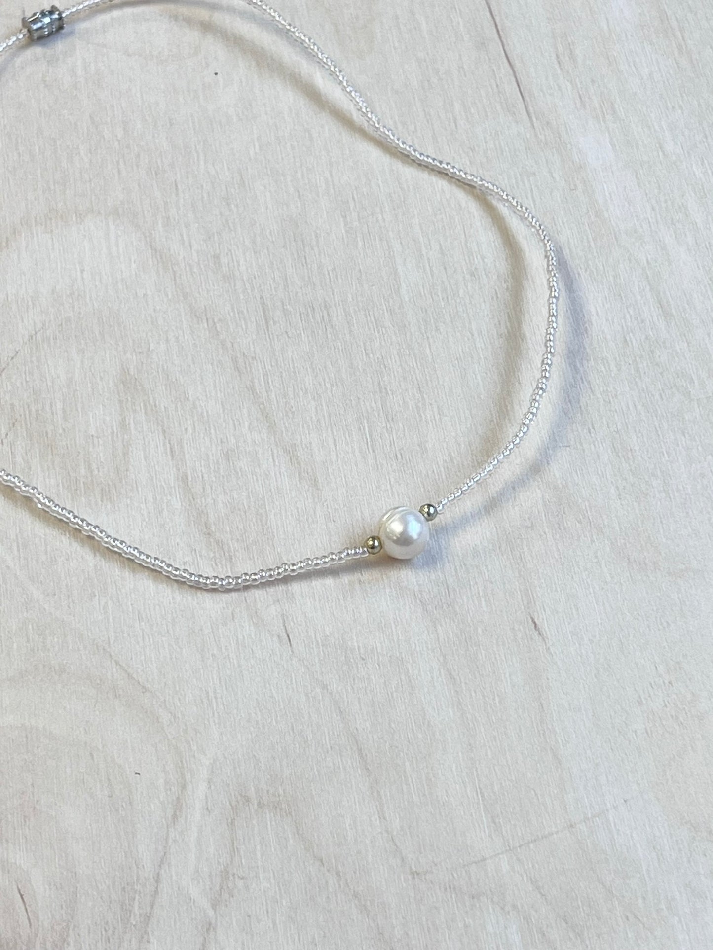 Beaded Saltwater Pearl Necklace