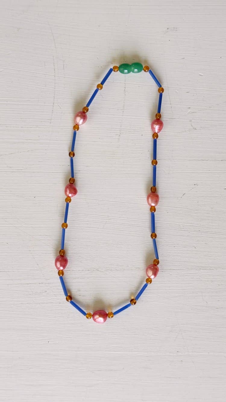 Recycled Lovers - Pink Pearl Necklace