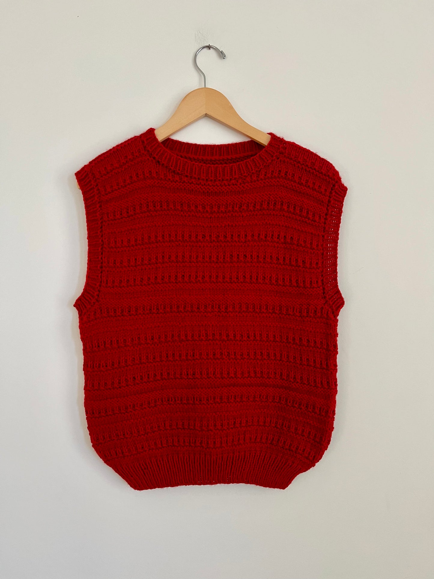 Hand knit vests by Upcycle