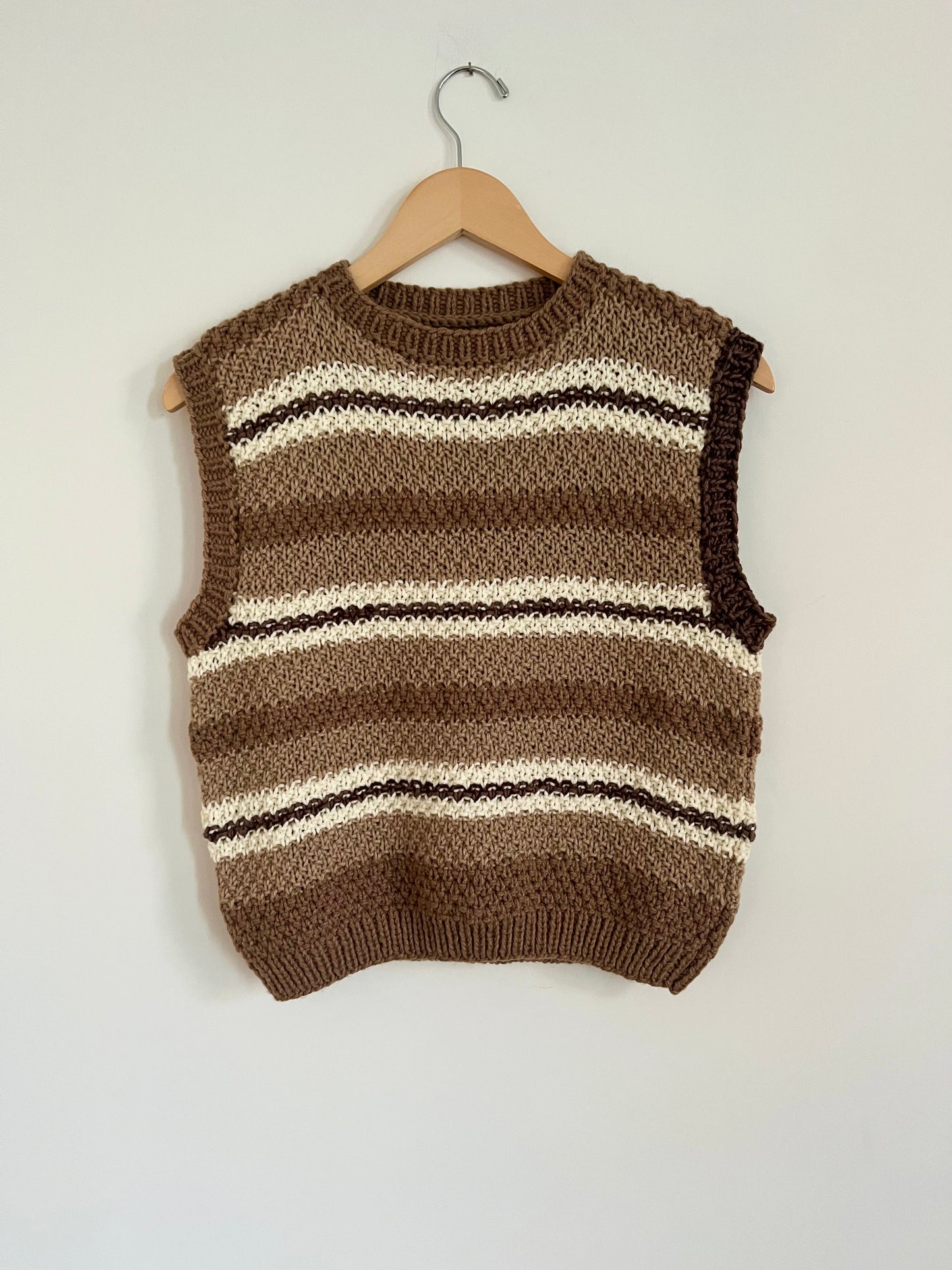 Hand knit vests by Upcycle