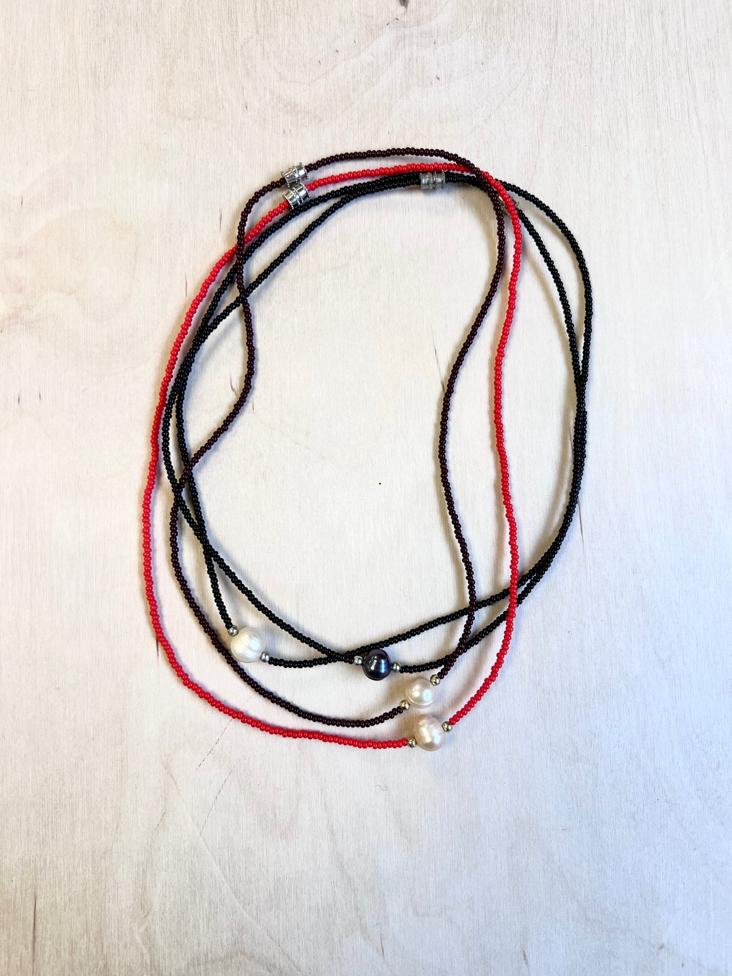 Beaded Saltwater Pearl Necklace