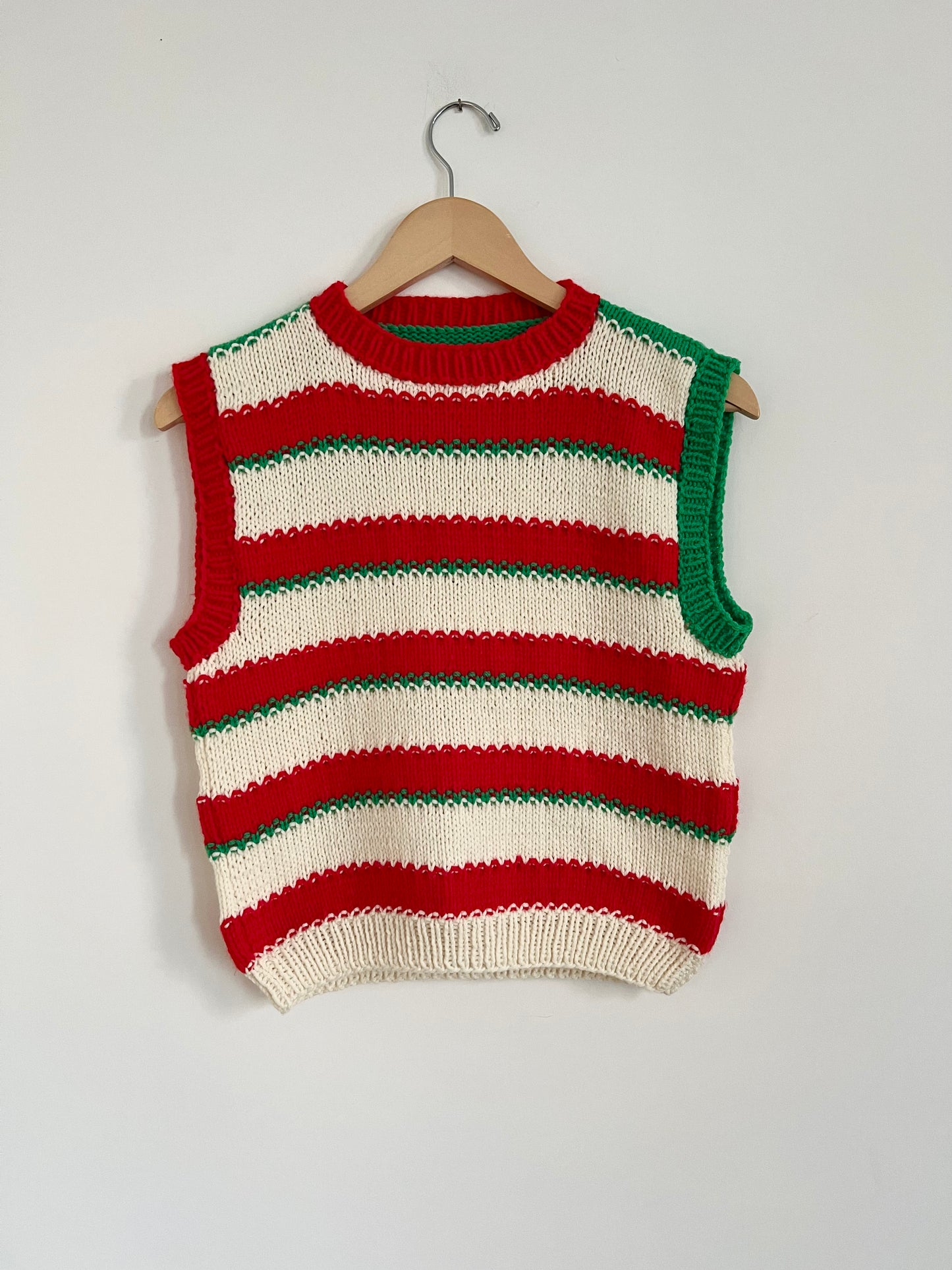 Hand knit vests by Upcycle