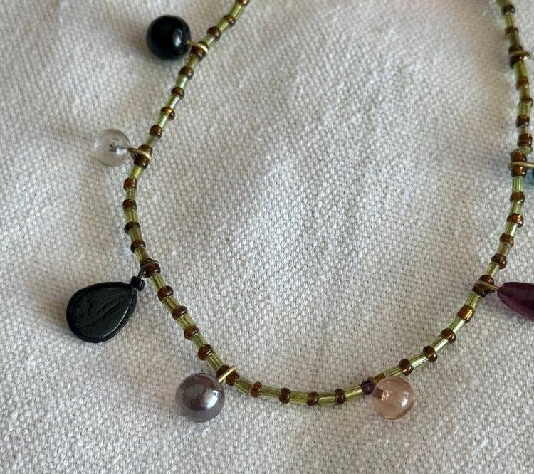 Recycled Lovers - Indian Glass Beaded Anklet