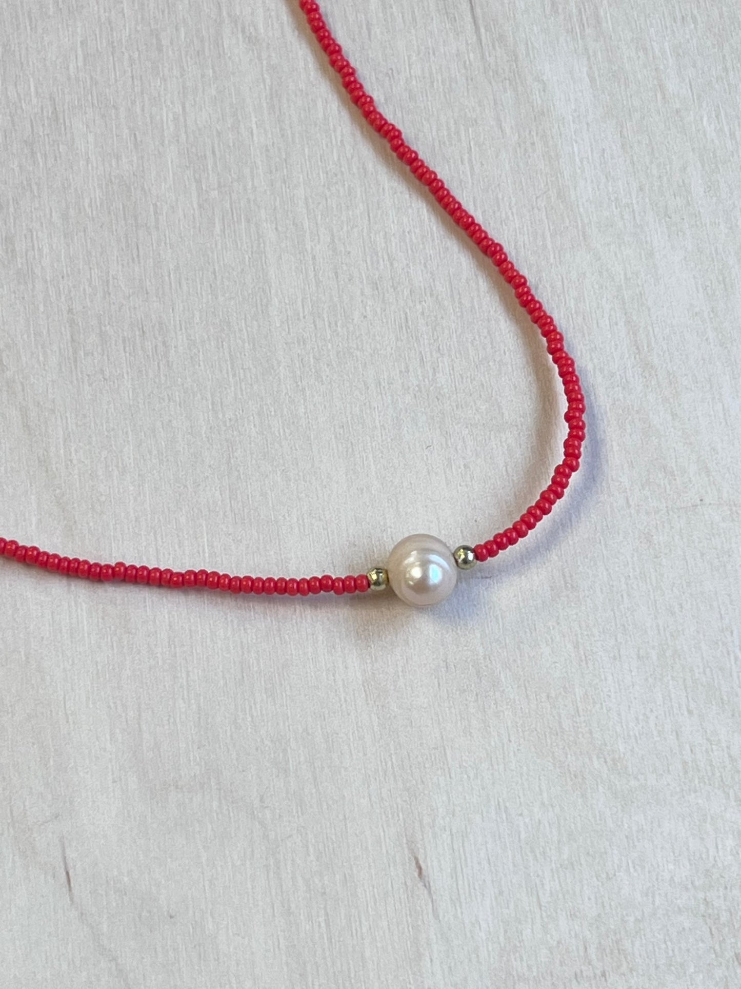 Beaded Saltwater Pearl Necklace