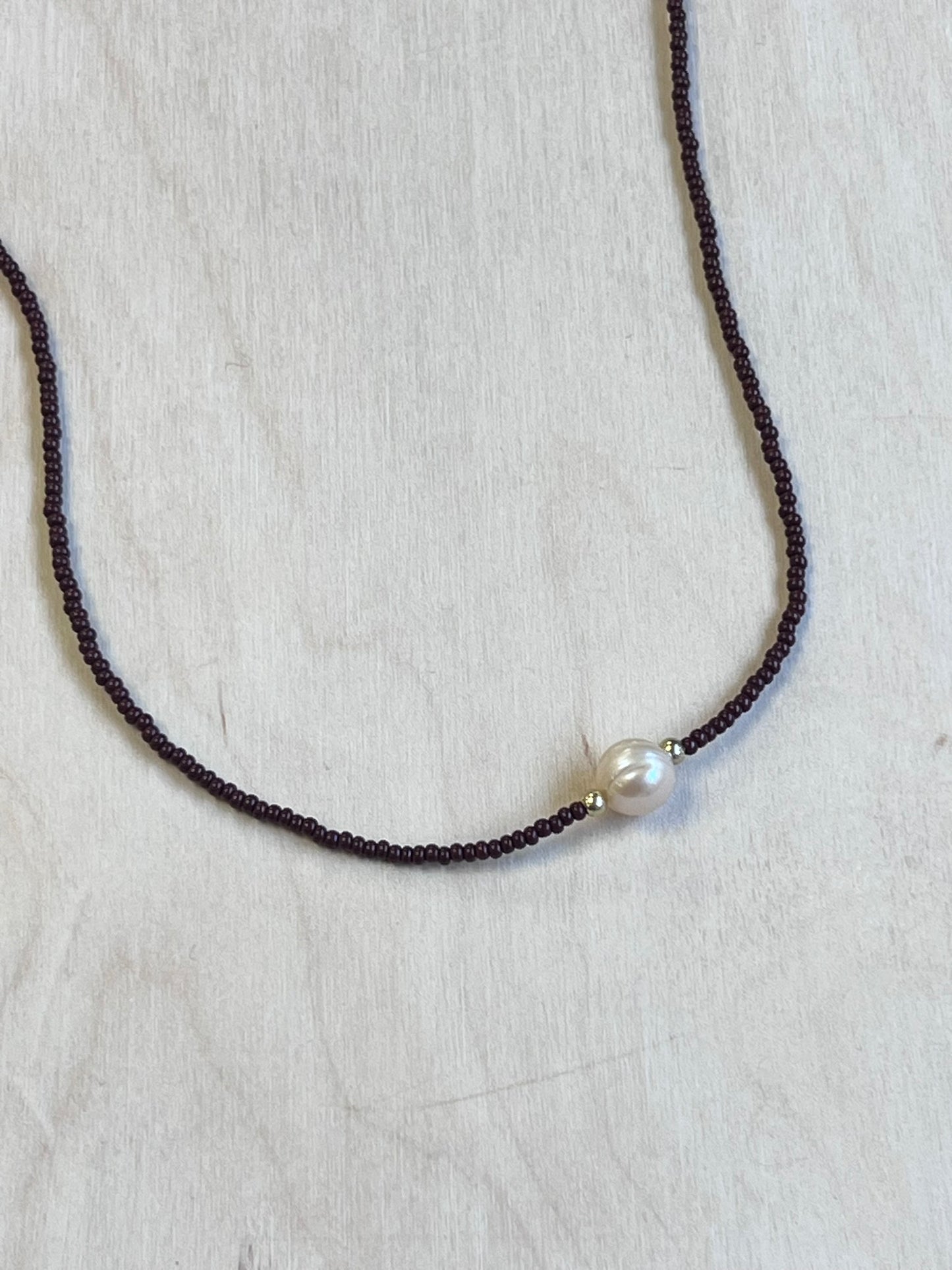 Beaded Saltwater Pearl Necklace