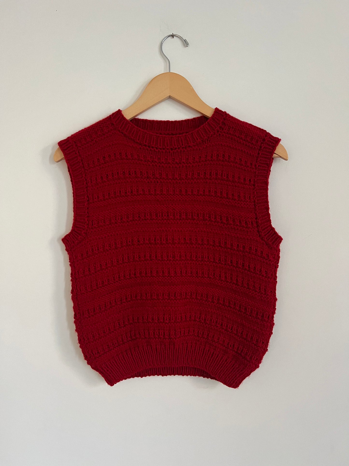 Hand knit vests by Upcycle