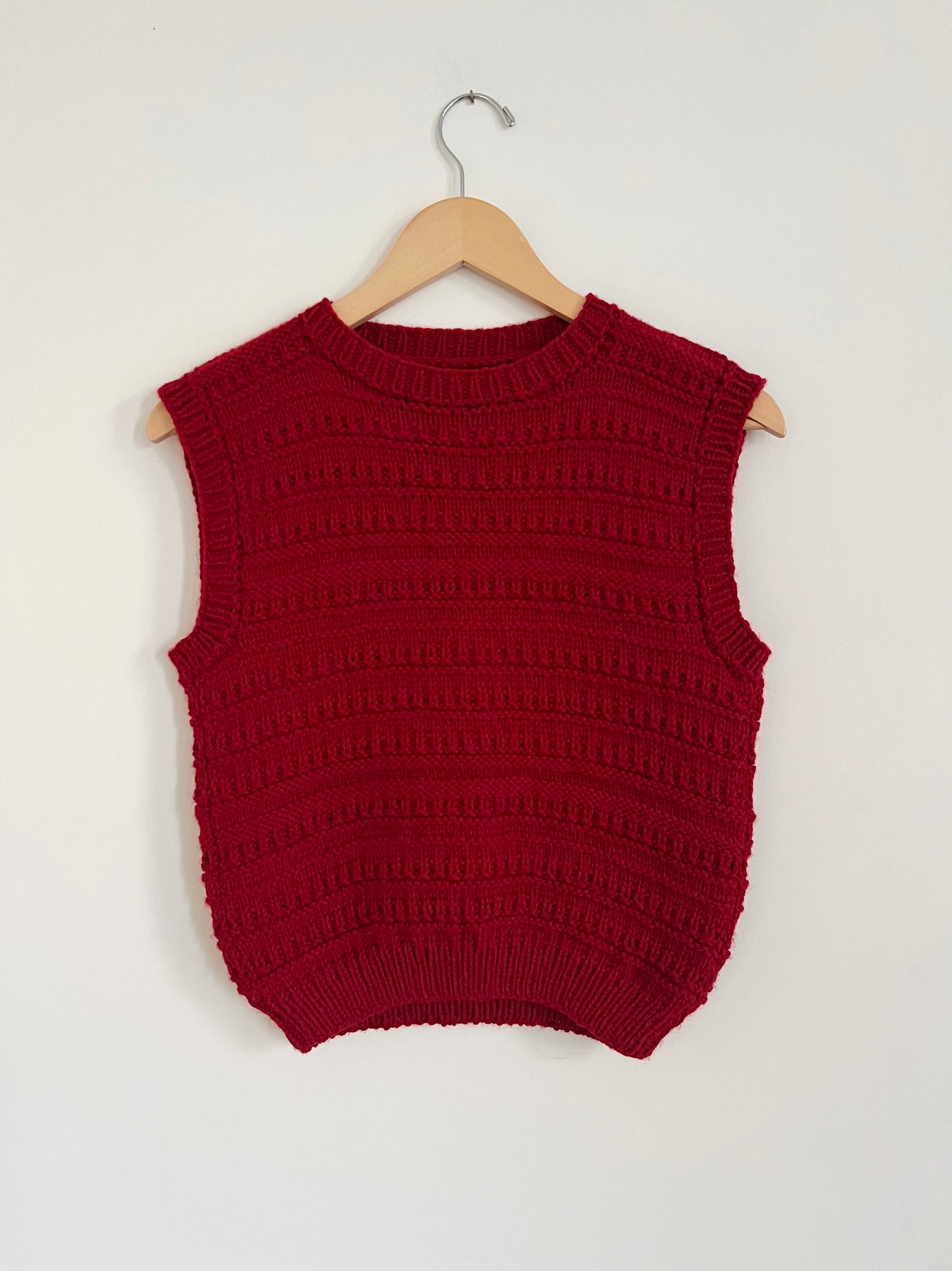 Hand knit vests by Upcycle