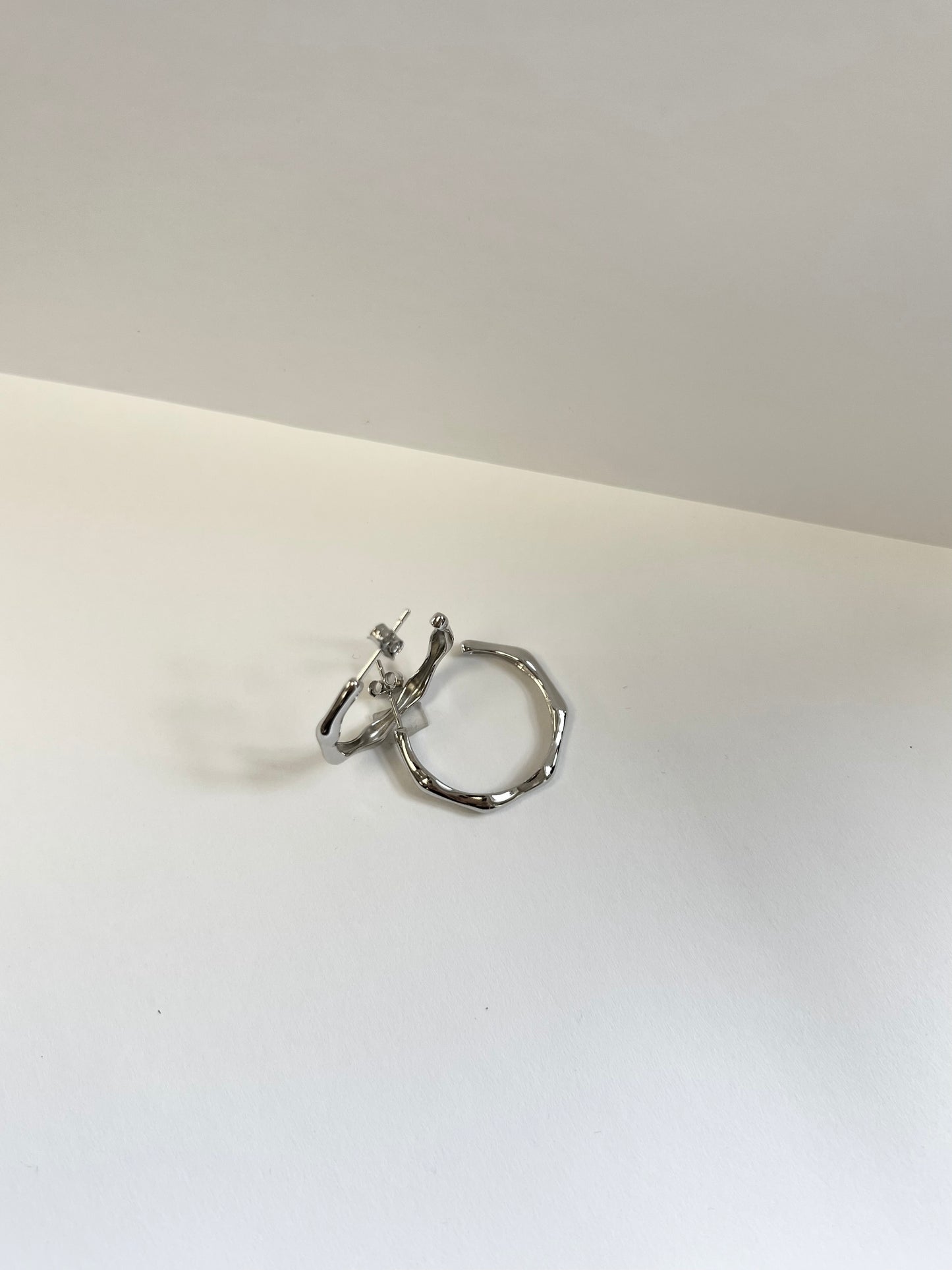 Hexagonal Hoop Earrings