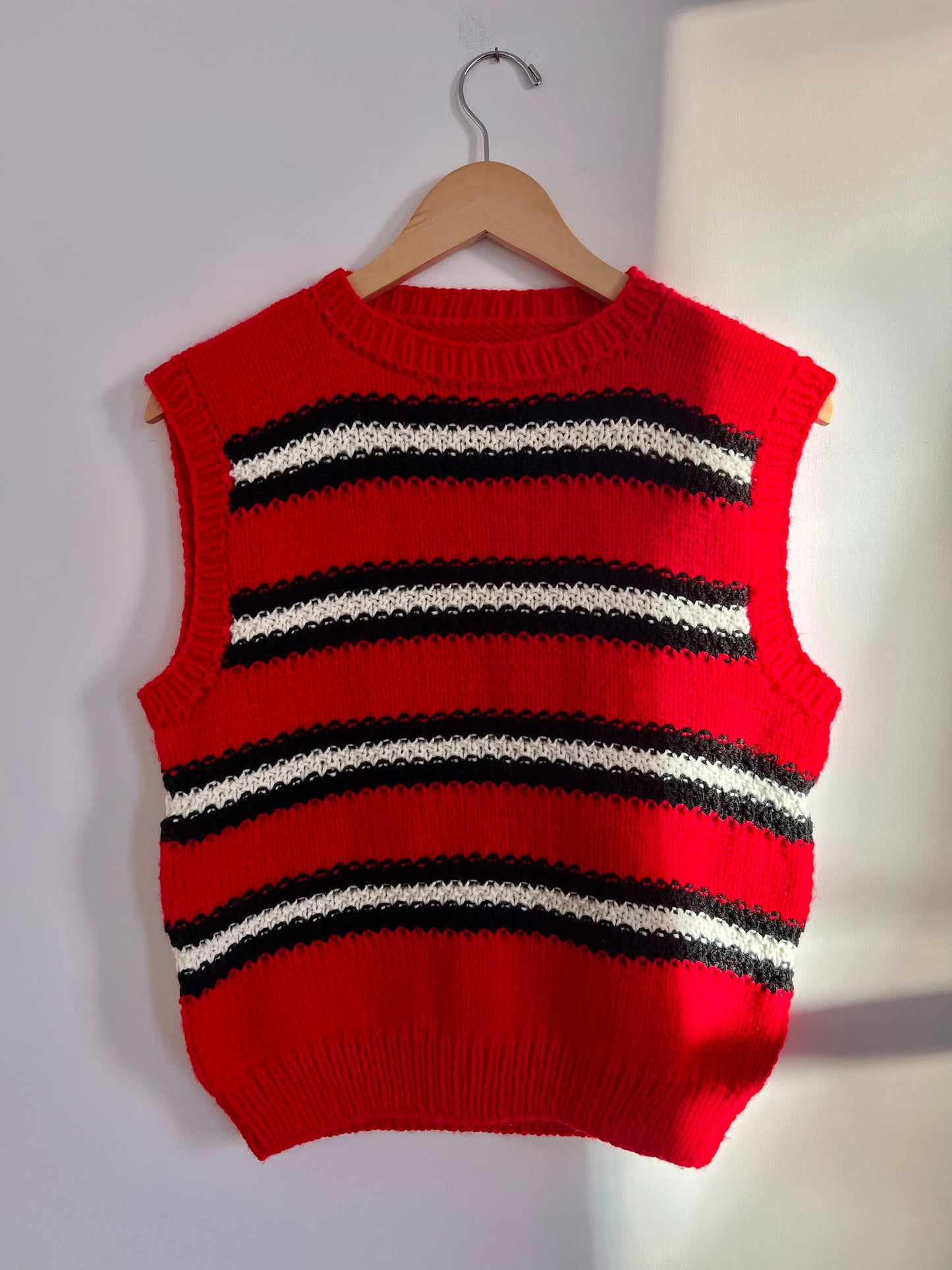 Hand knit vests by Upcycle