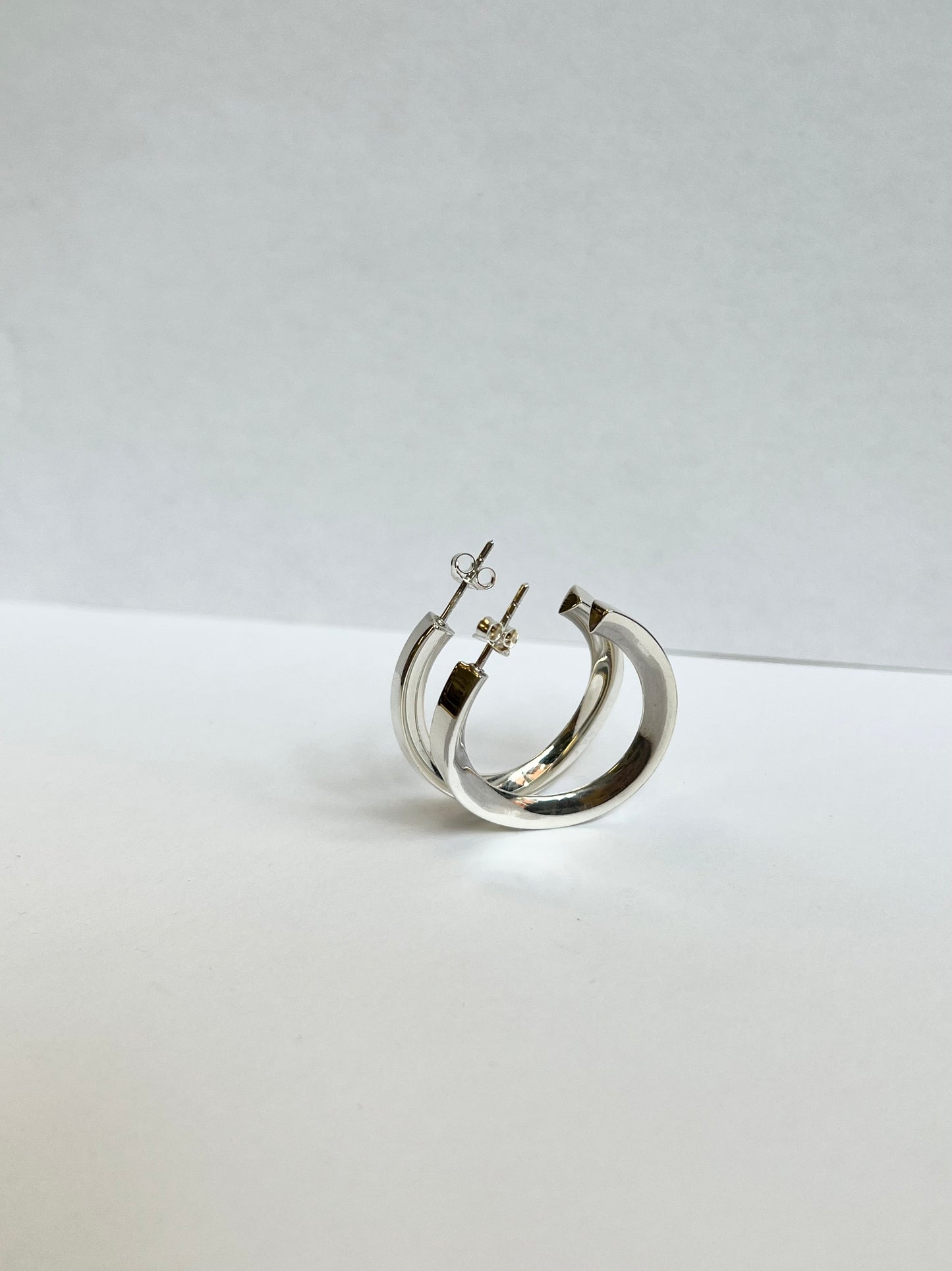 Wave Threader Hoop Earrings