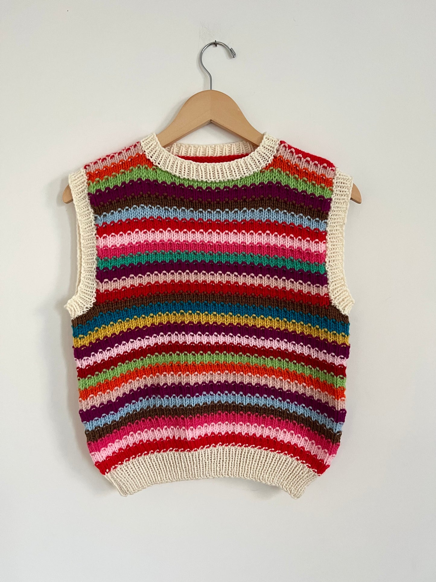 Hand knit vests by Upcycle