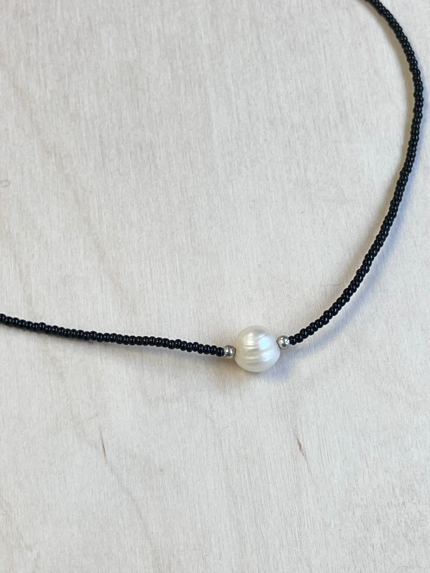 Beaded Saltwater Pearl Necklace