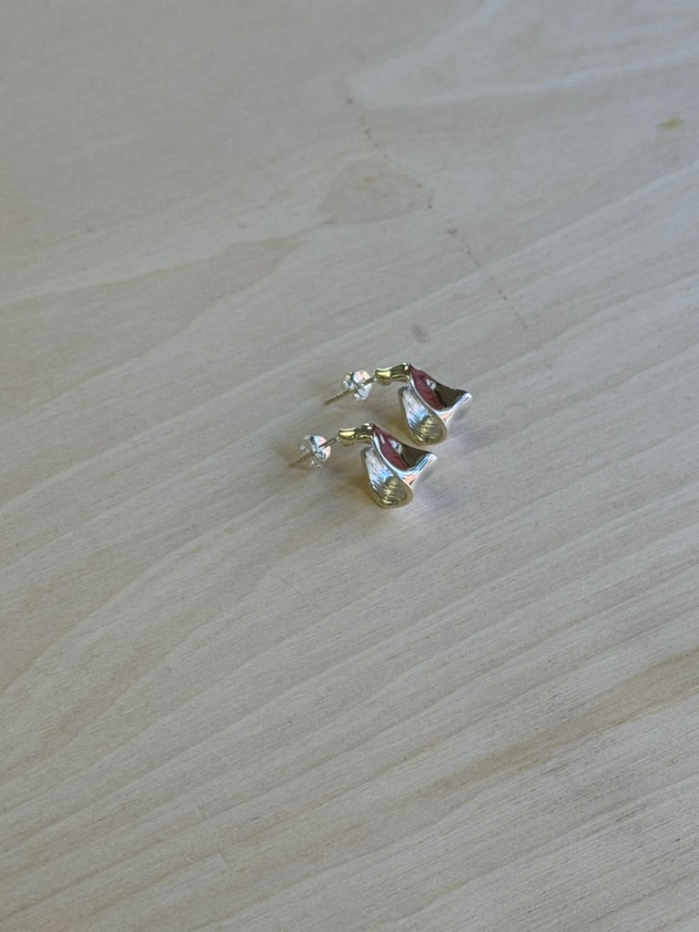 Sterling Silver Twisted Hoops