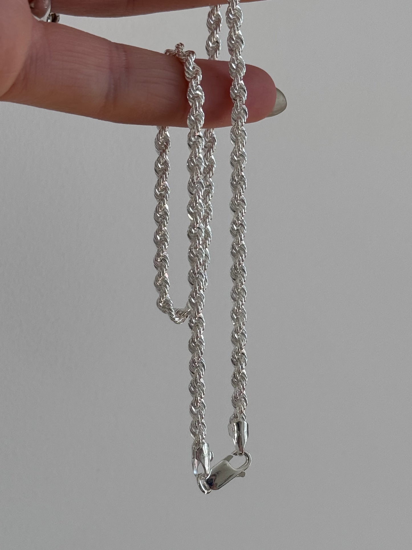 Sterling Silver Rope Chain