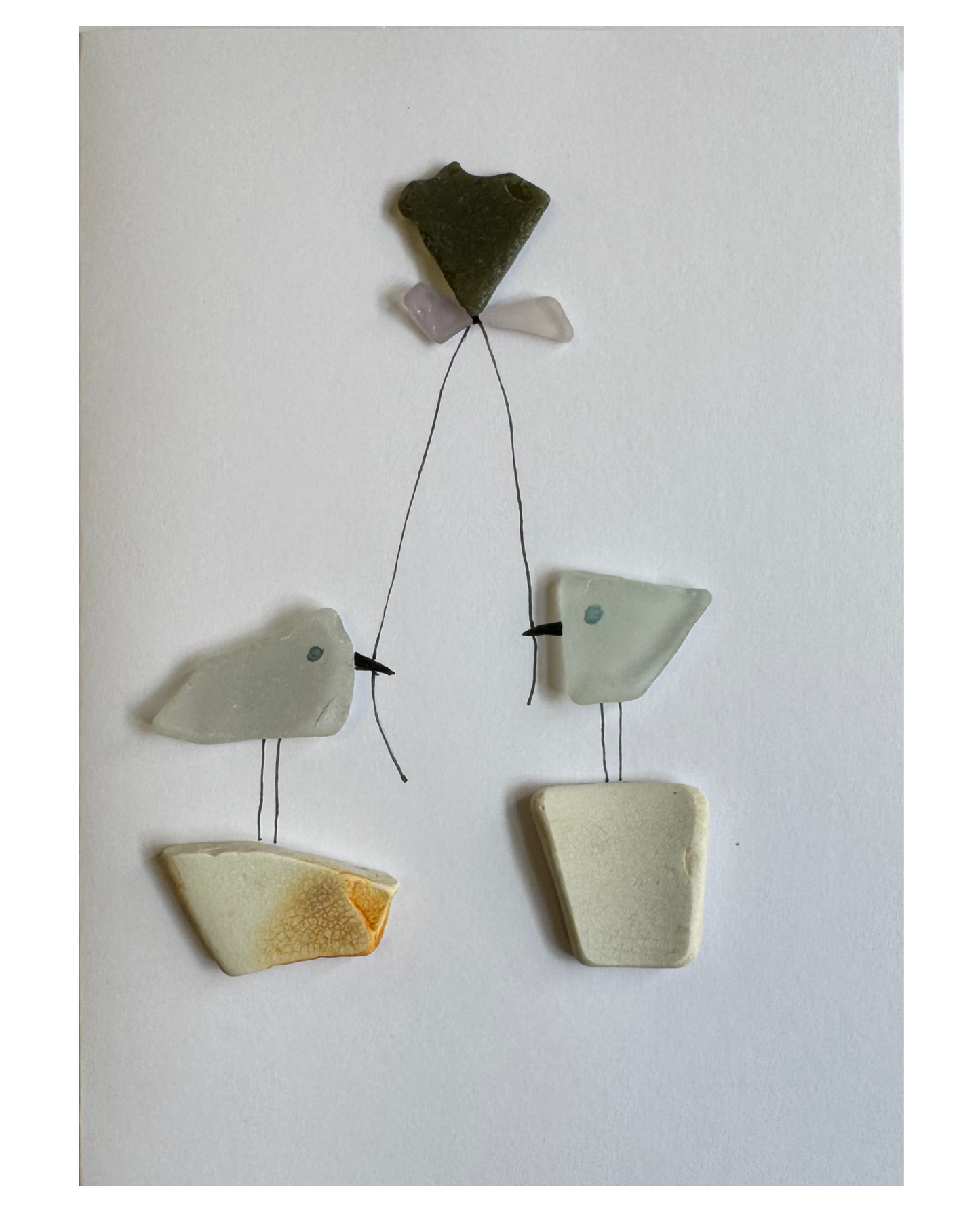 Handmade Sea Glass Cards