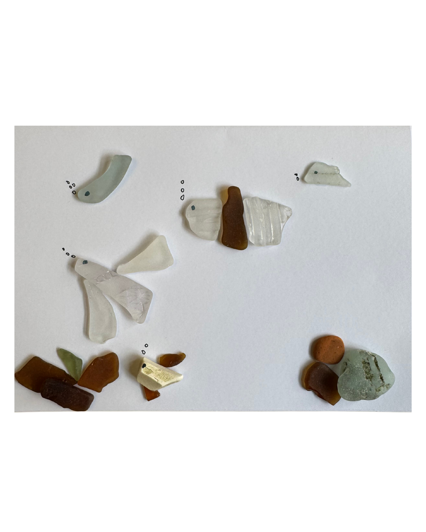 Handmade Sea Glass Cards