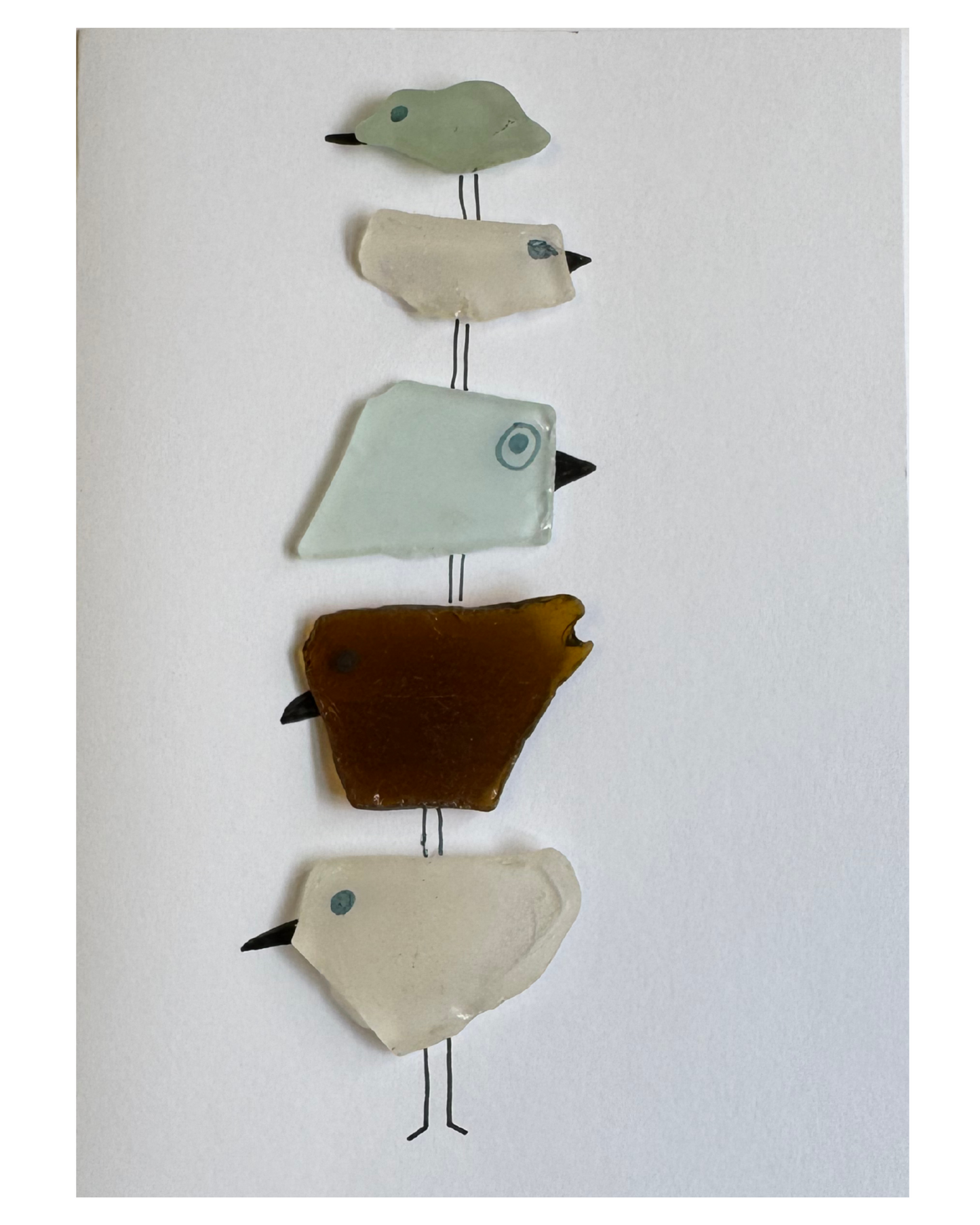 Handmade Sea Glass Cards
