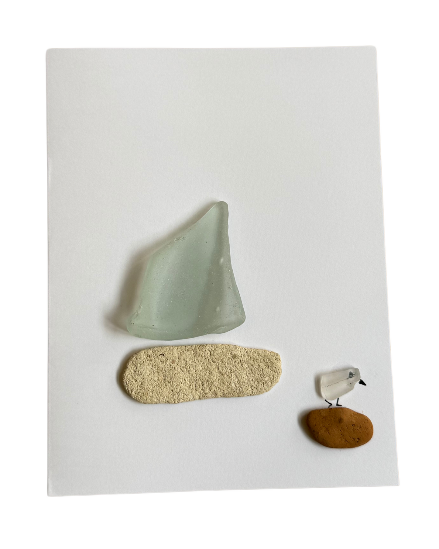 Handmade Upcycled Sea Glass Cards