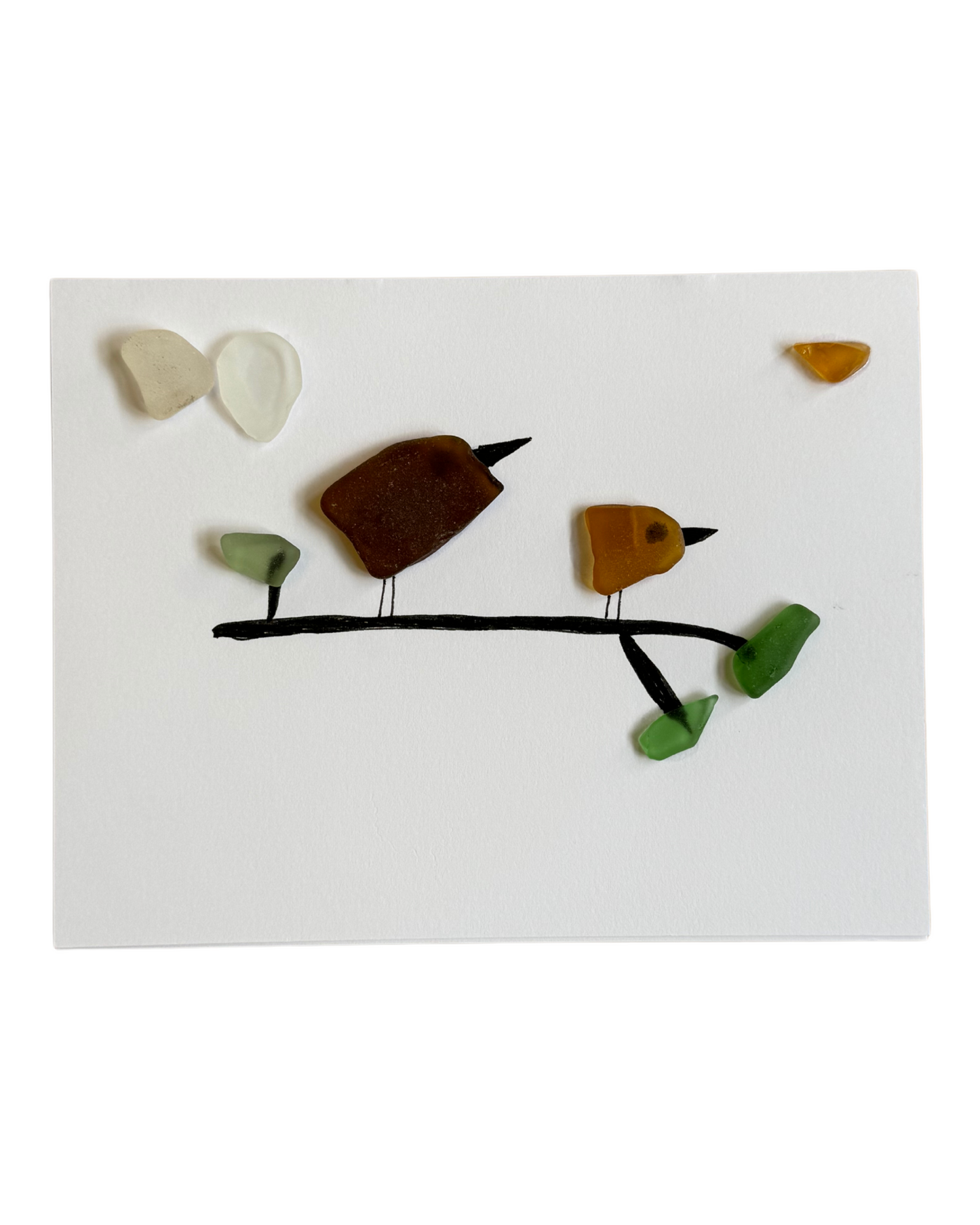 Handmade Upcycled Sea Glass Cards