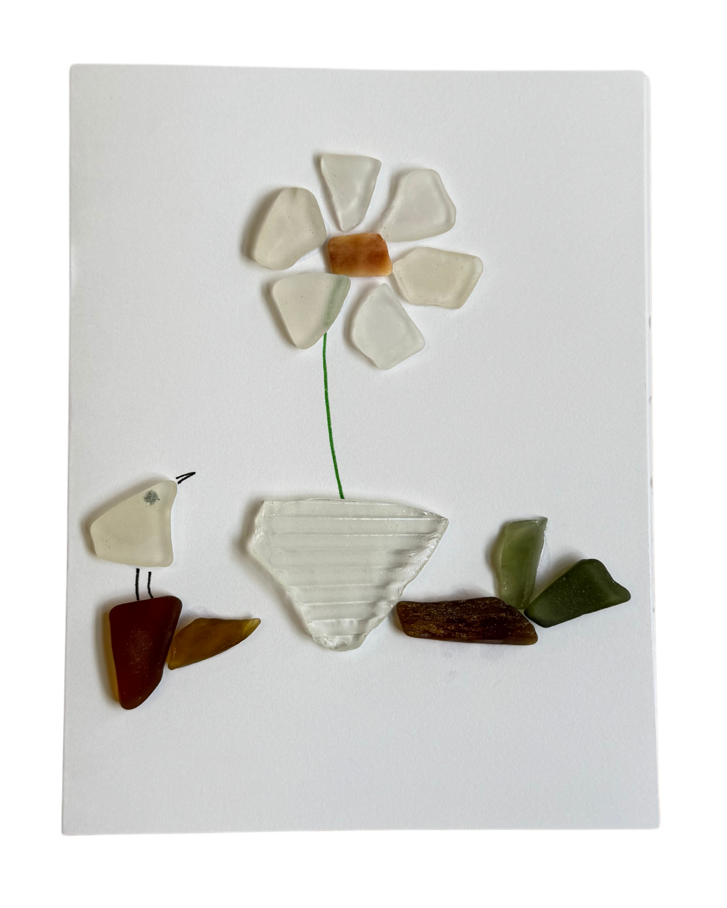 Handmade Upcycled Sea Glass Cards