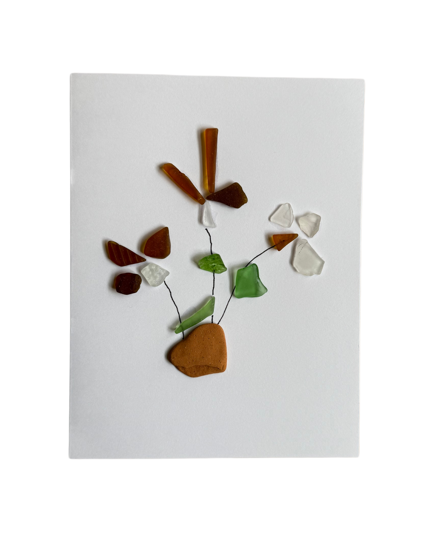 Handmade Upcycled Sea Glass Cards