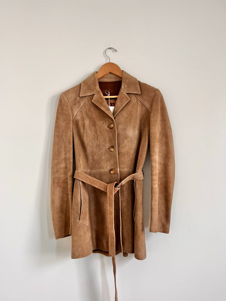 vintage suede jacket - Rafael Fernandez (XS) – Upcycle Clothing