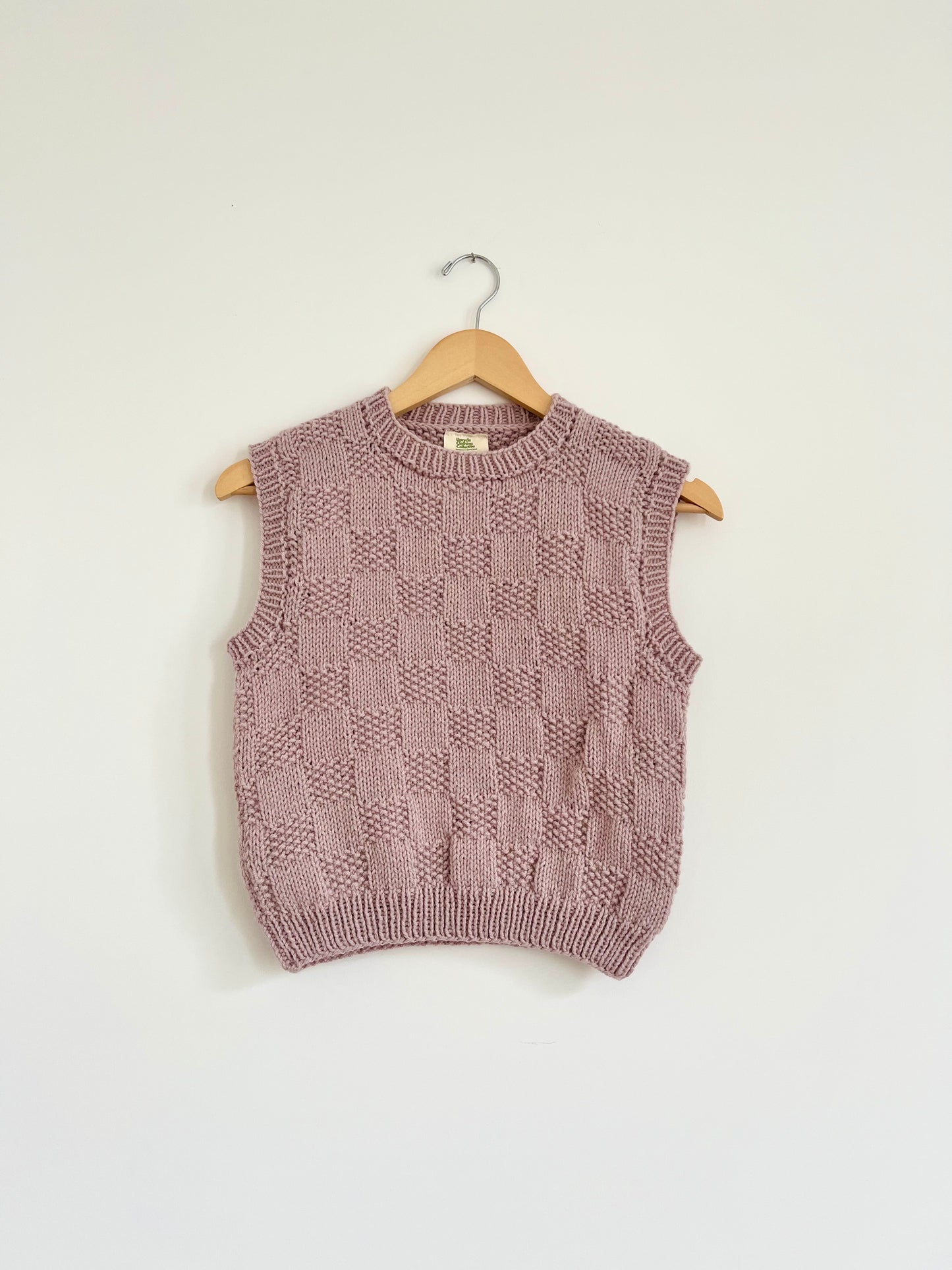 Hand knit vests by Upcycle