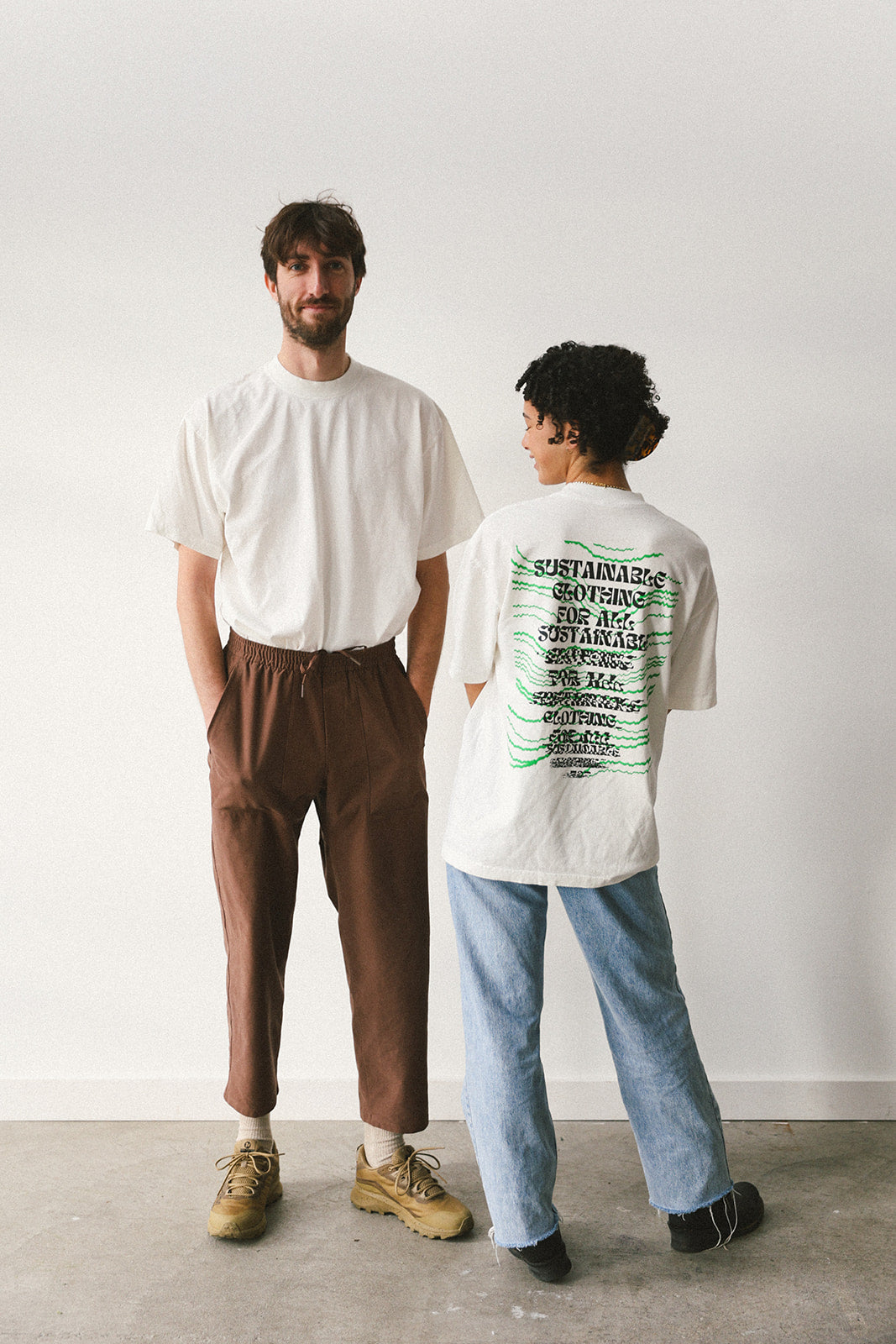 Upcycle brand t-shirt (white)