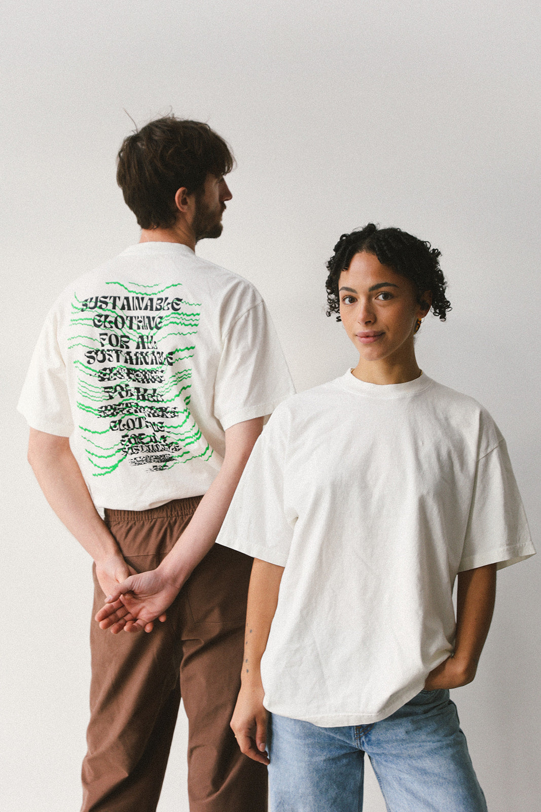 Upcycle brand t-shirt (white)