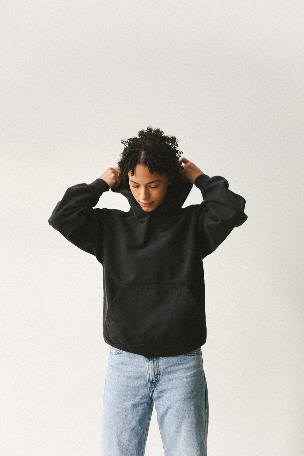 Upcycle brand hoodie (black)