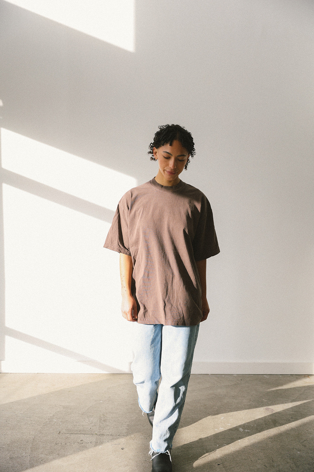 Upcycle brand t-shirt (pink logo)