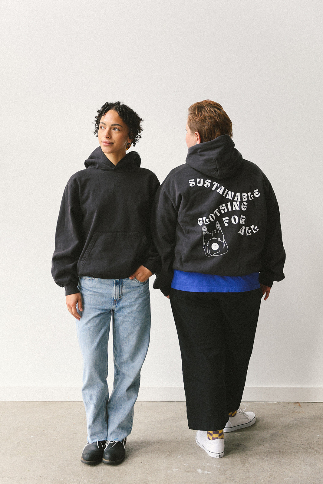 Upcycle brand hoodie (black)