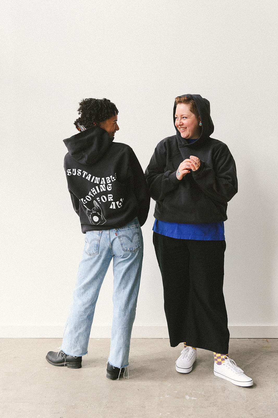 Upcycle brand hoodie (black)