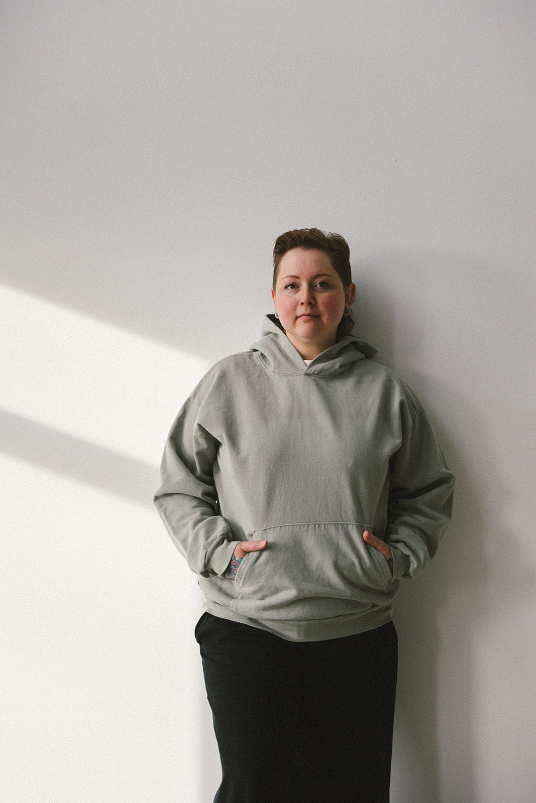 Upcycle brand hoodie (light green)