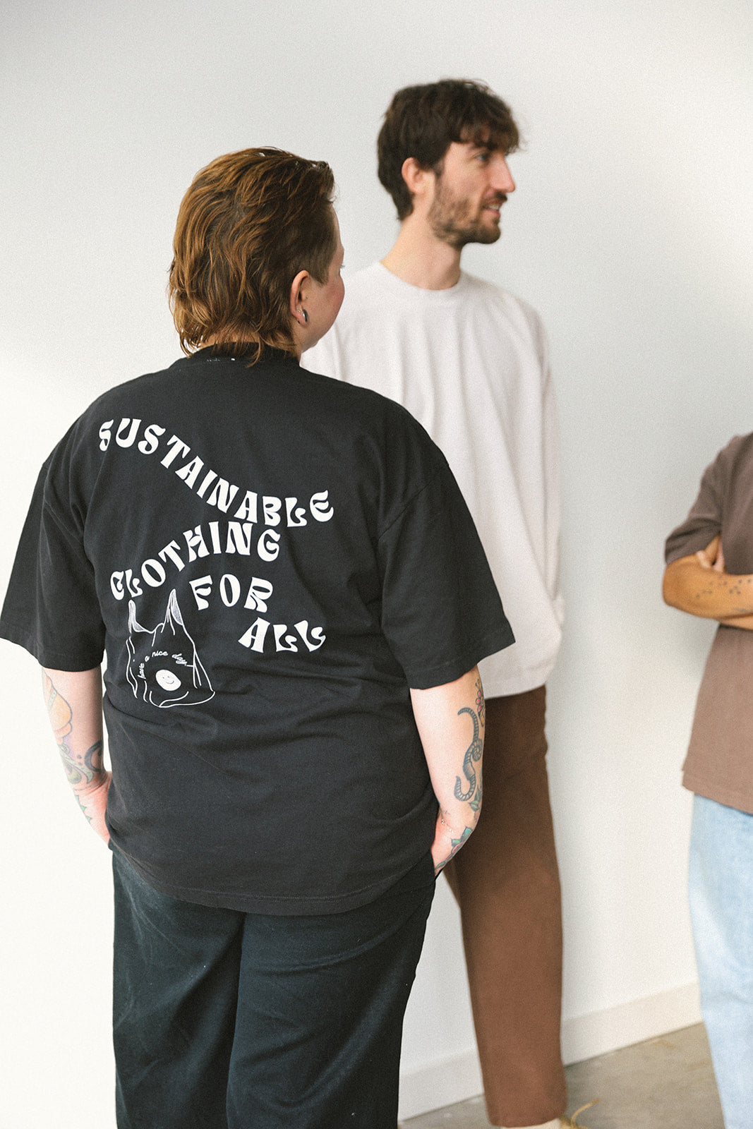 Upcycle brand t-shirt (black)