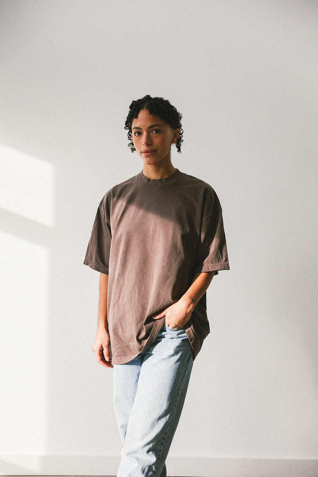 Upcycle brand t-shirt (pink logo)