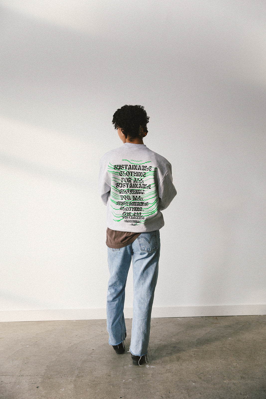 Upcycle brand crewneck (gray)