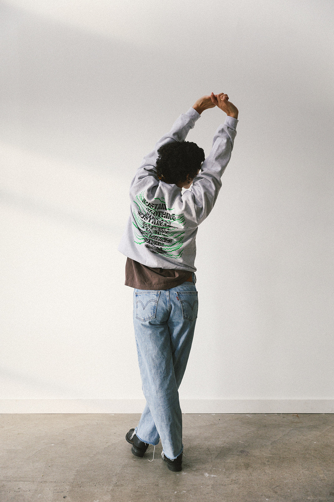 Upcycle brand crewneck (gray)