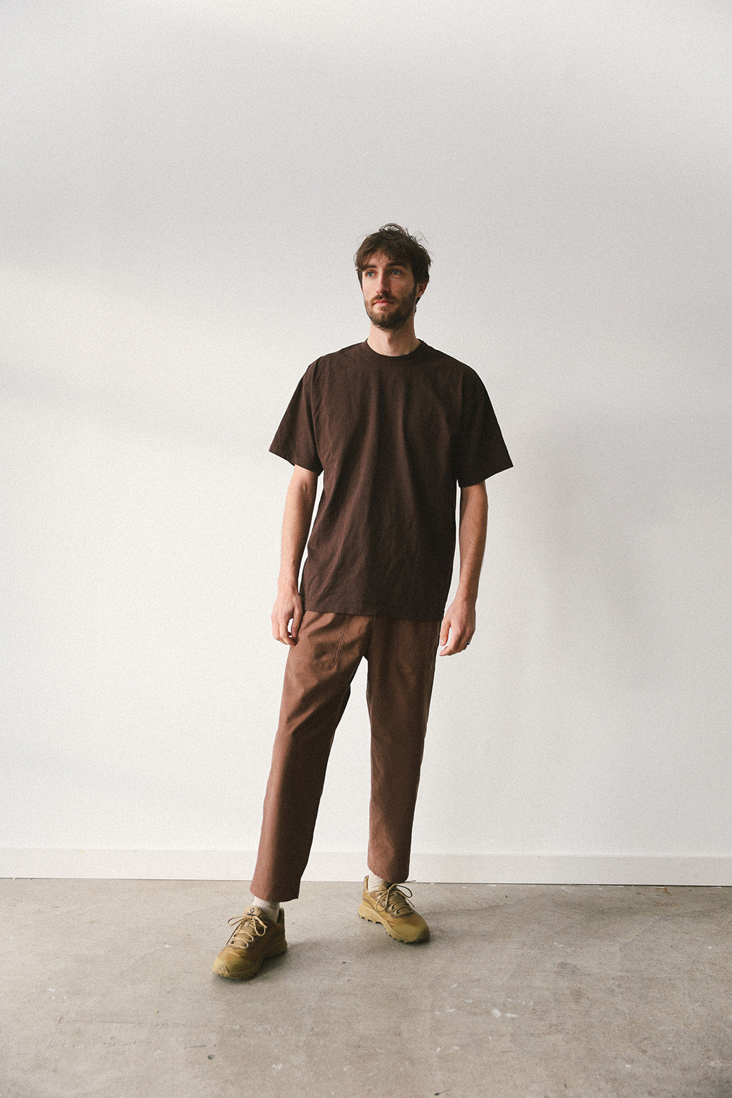 Upcycle brand t-shirt (brown)