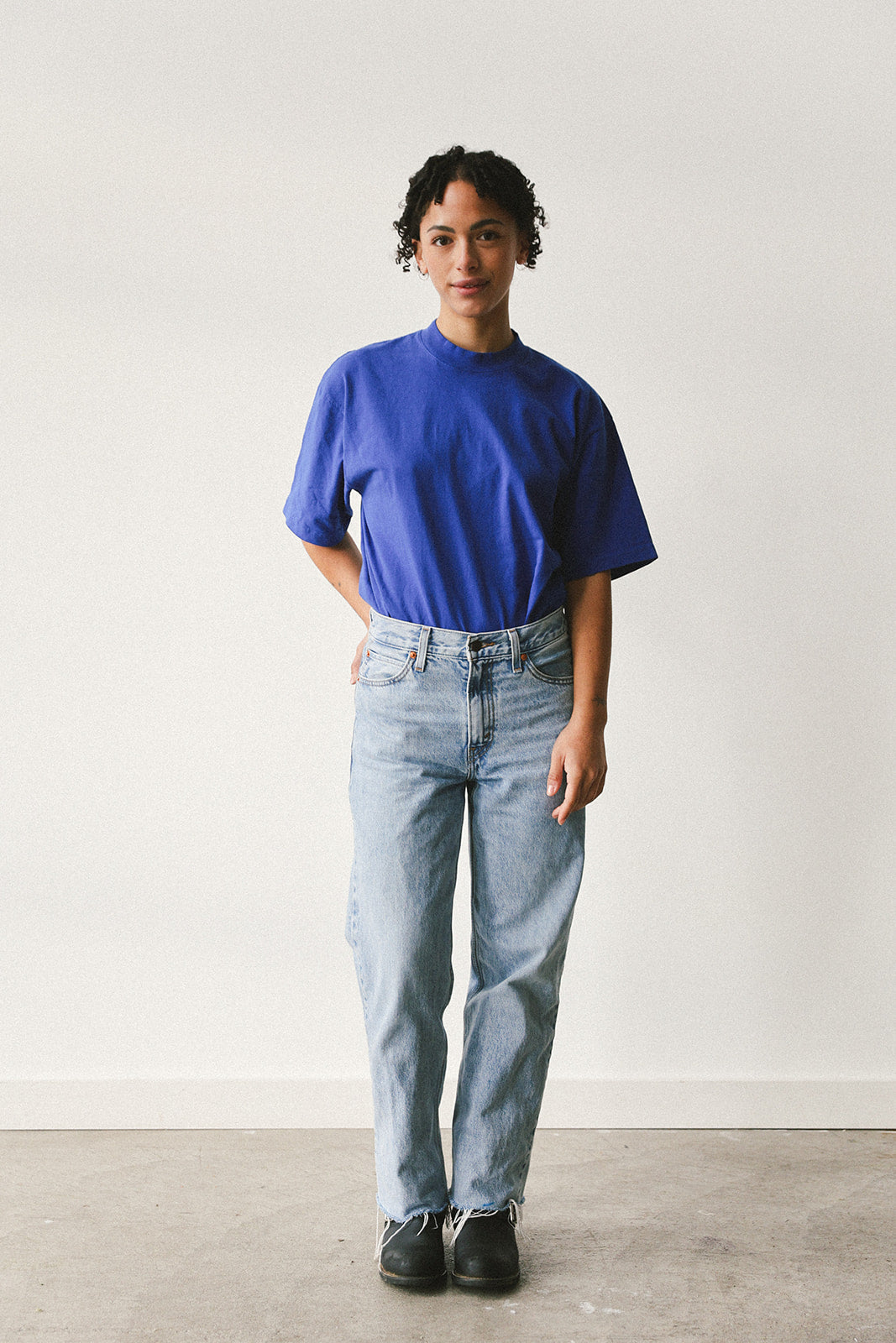 Upcycle brand t-shirt (blue)