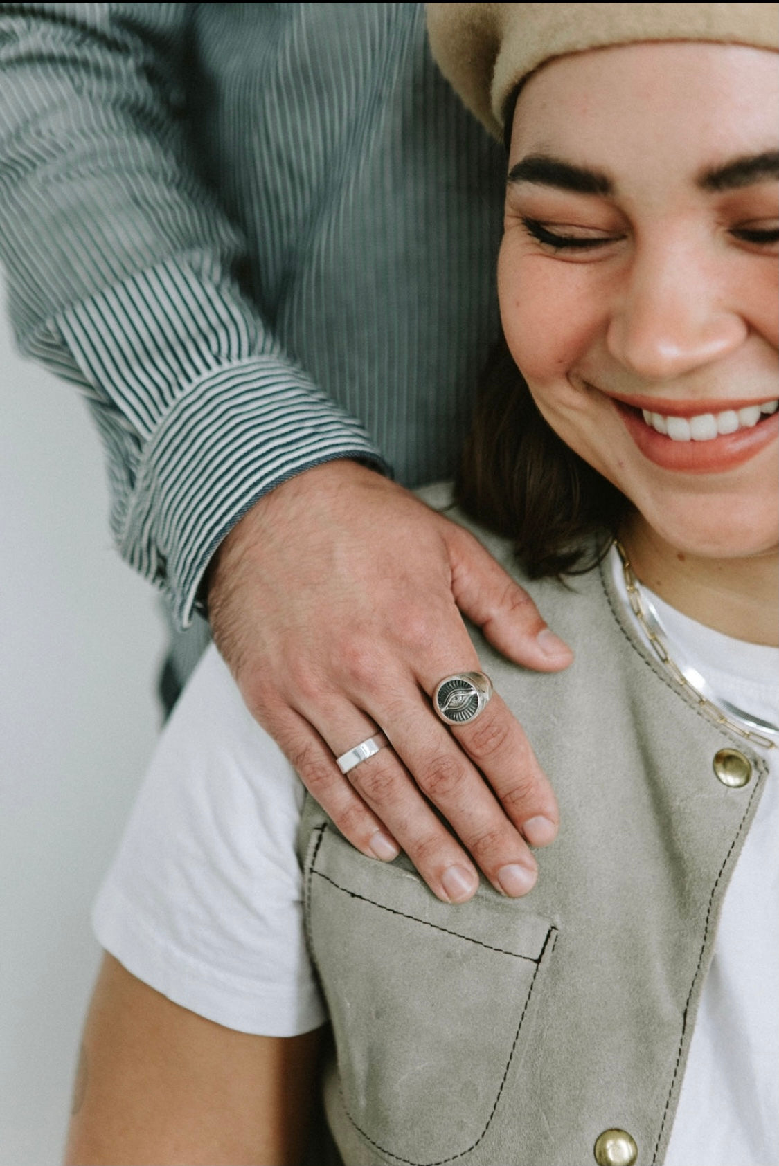 Thick Silver Stacking Ring