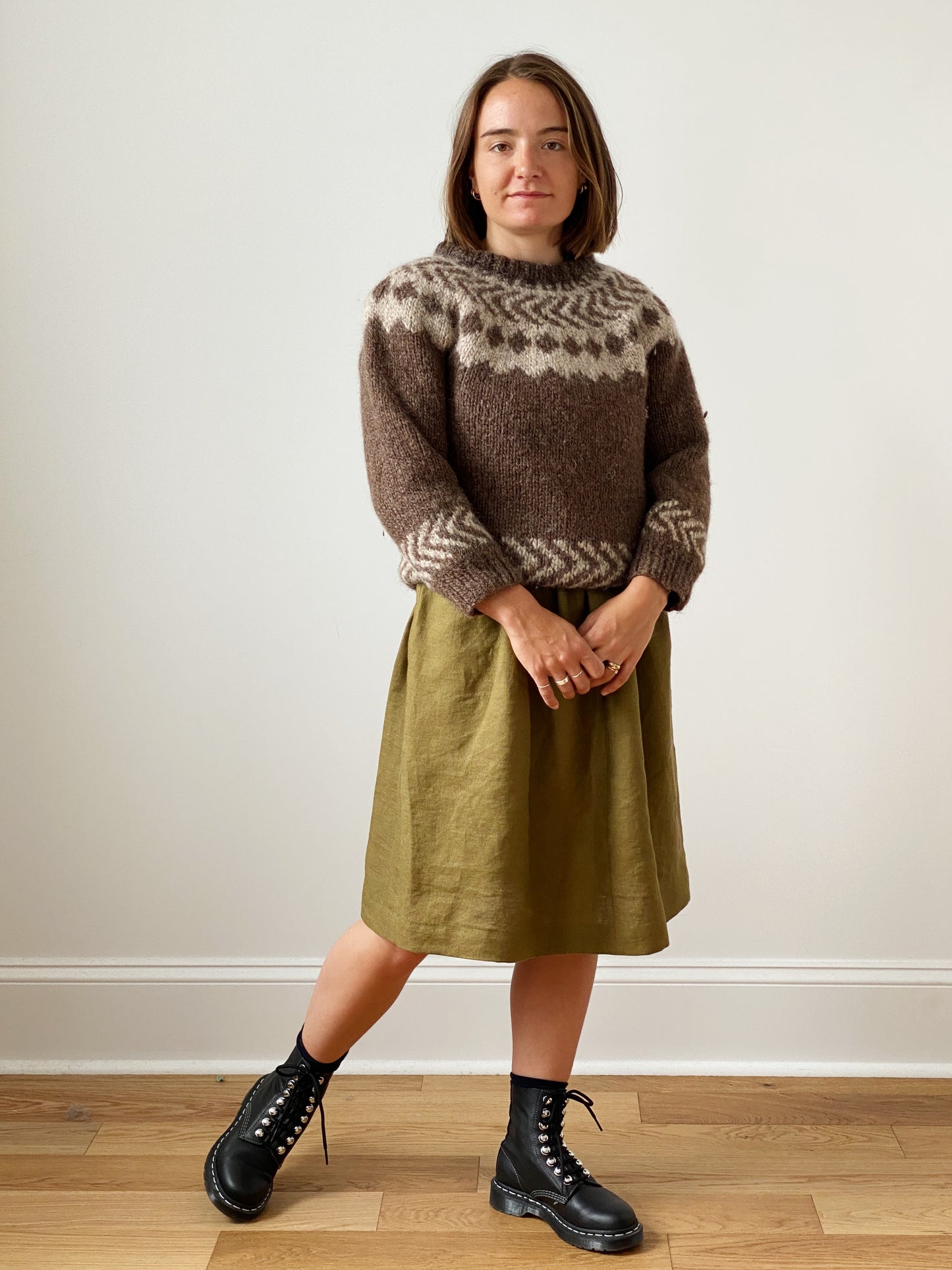 Hand knit sweater (xs)