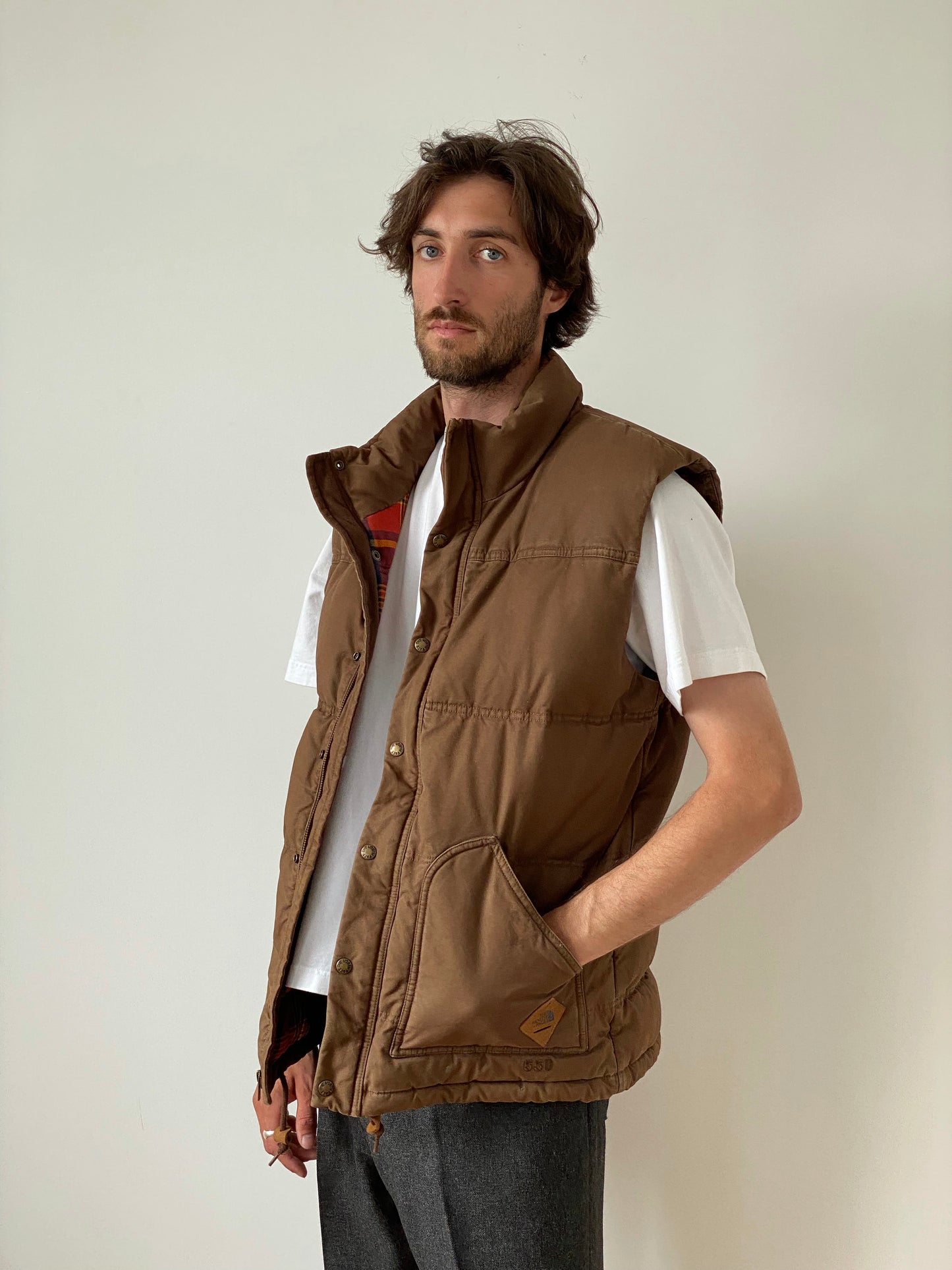 Puffy down vest (M)