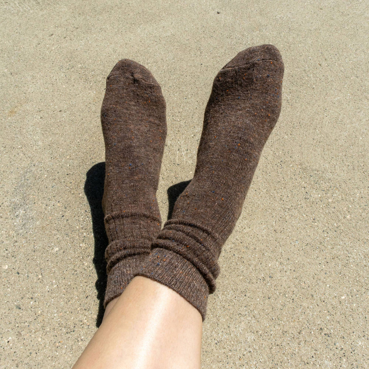 Soft Cozy Merino Wool Socks in Muddy Puddle