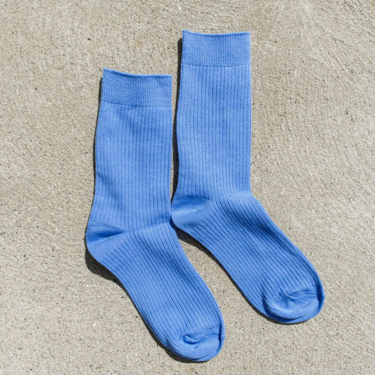 Everyday Cotton Crew Socks in Poolside