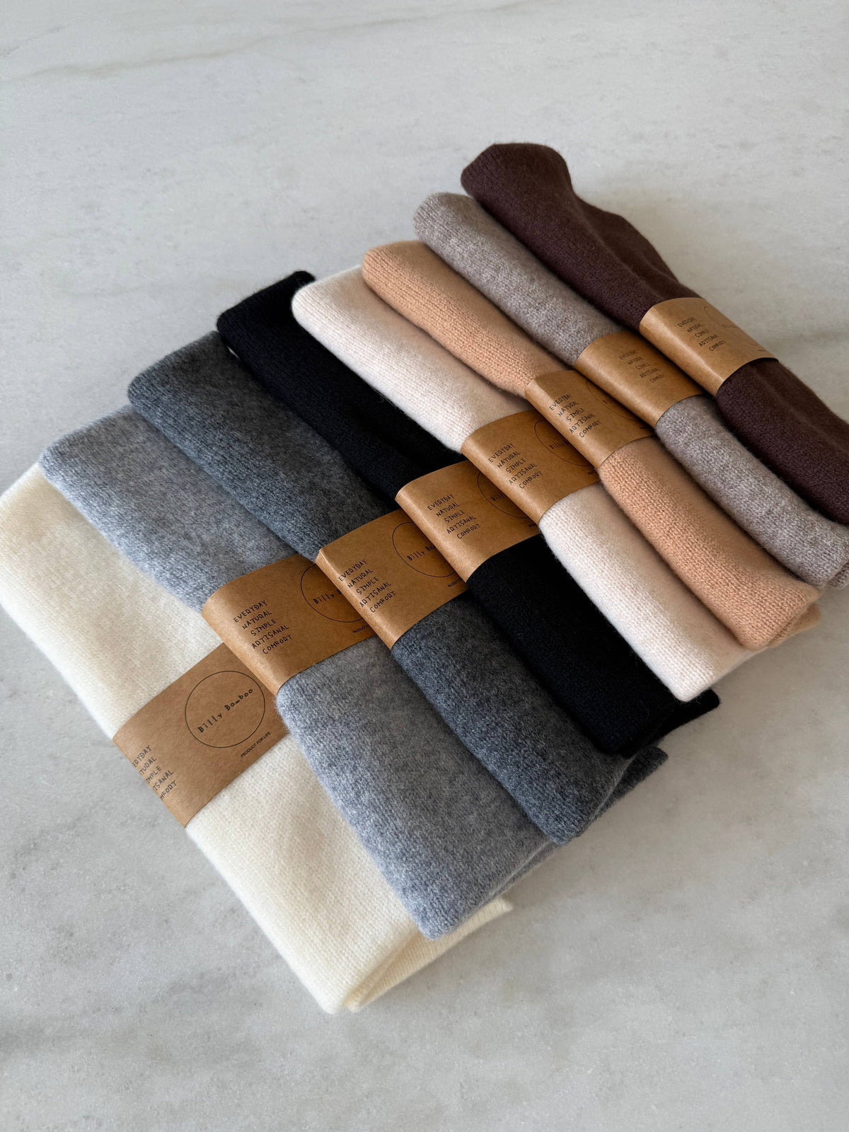 FUZZY WOOL CRAVAT SCARF - neutral